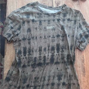All Saints Black and Brown Tie-Dye Tee